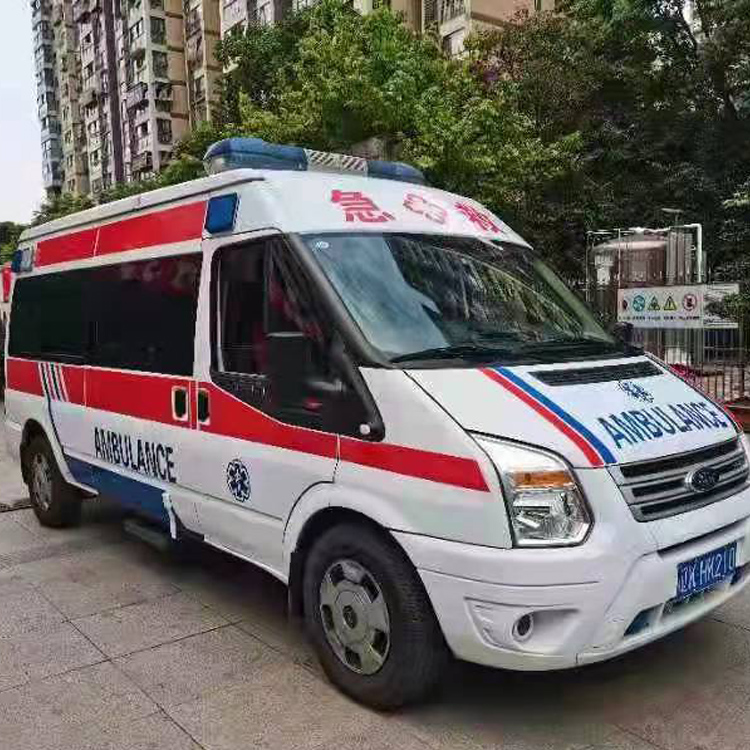 甘泉长途救护车护送病人返乡